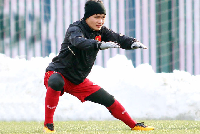 Cầu thủ Việt Nam tập buổi cuối trước chung kết U23 châu Á